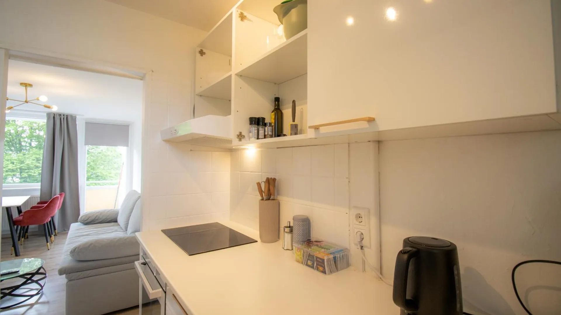 Messe-Apartment Fuer 5 Gaeste Mit Balkon Und Lift Hannover 0*,